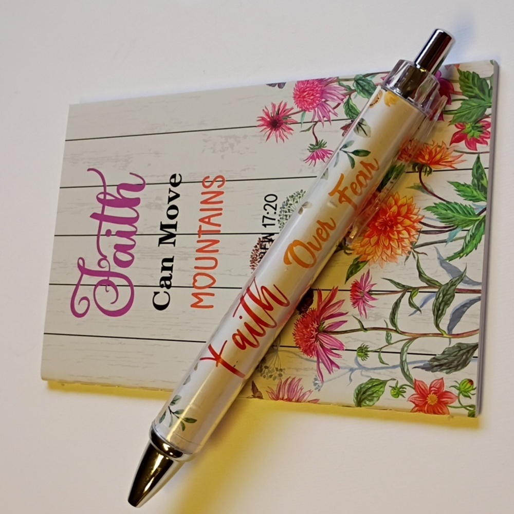 Inspirational Note Pad And Pen Set Ruled Notepad Ink Pen - Picture 3 of 6